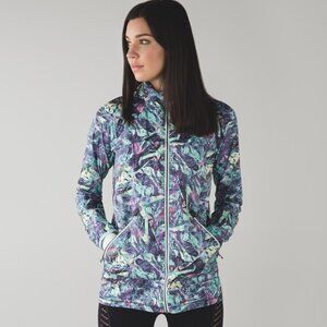 Lululemon Womens Iridescent Multi Miss Misty II Full-Zip Performance Jacket Sz 8